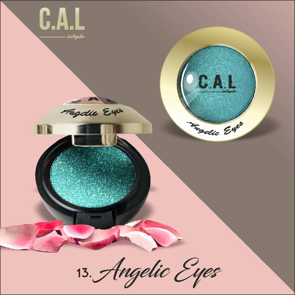 CAL Los Angeles Angelic Eye Shadow (Single Eyes) 13-Green - Distacart