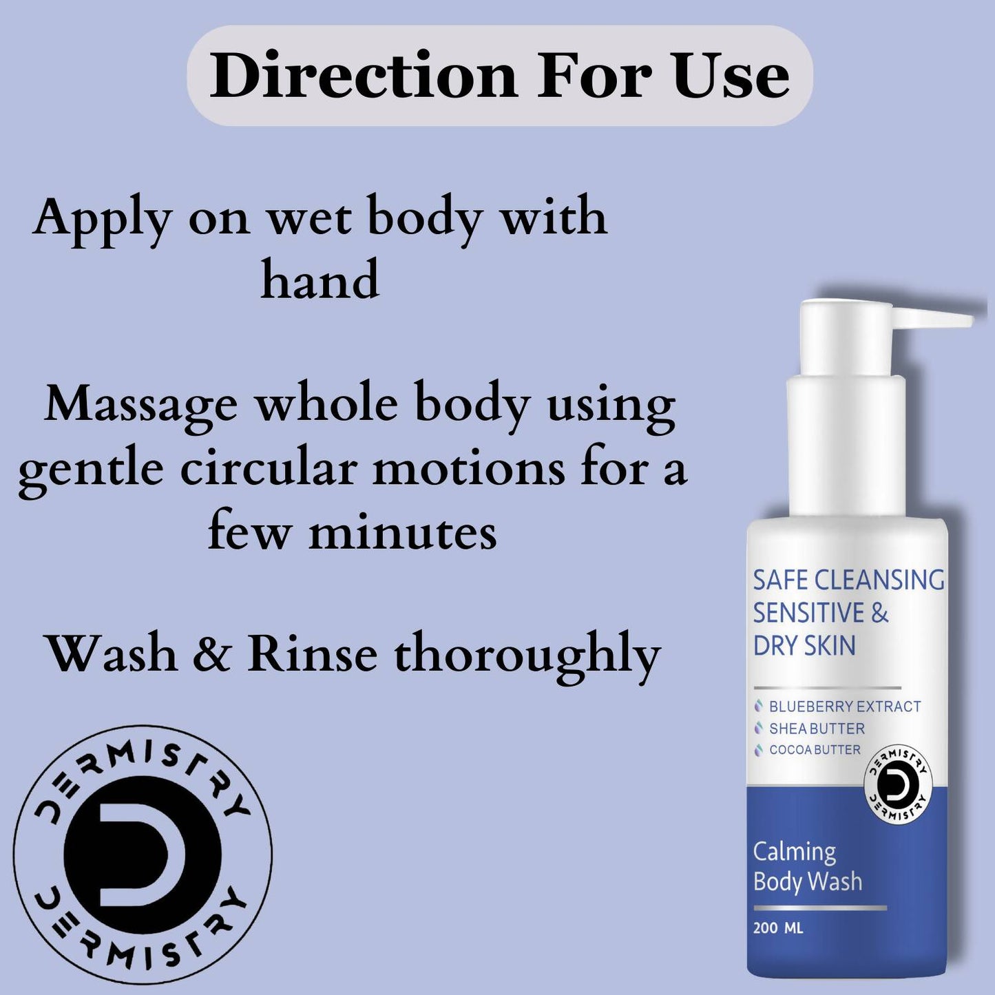 Dermistry Sensitive & Dry Skin Body Wash & Face Cream - Distacart