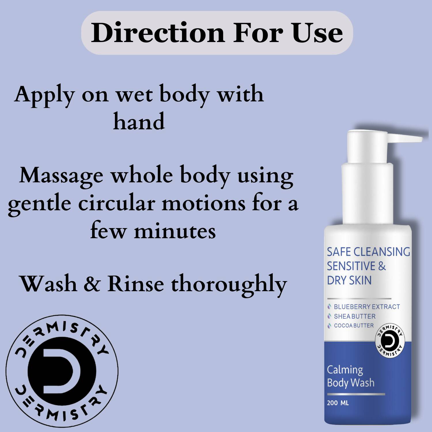Dermistry Sensitive & Dry Skin Body Wash & Face Cream - Distacart