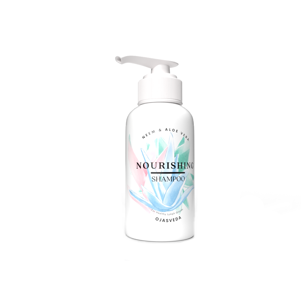 Ojasveda Neem & Aloe, Lymph Gland Rejuvenation Shampoo 300 ml