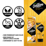 Thumbnail for Nisha Cosglam Semi Permanent Hair Color 32 Sunshine Yellow - Distacart