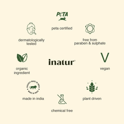 Inatur Charcoal Foaming Face Wash - Distacart