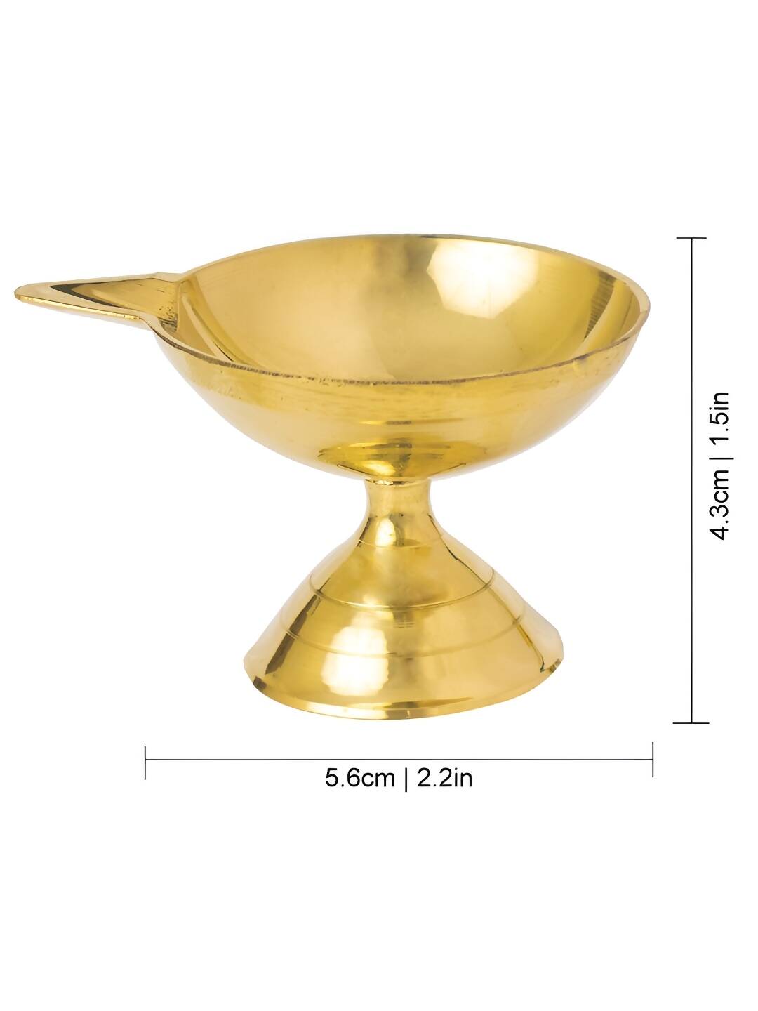 Spillbox Gold Toned SSDA Small Diya Pooja Essentials - Distacart