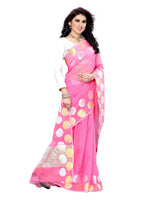 Thumbnail for Mimosa Women Cotton Art Light Pink Saree - Distacart