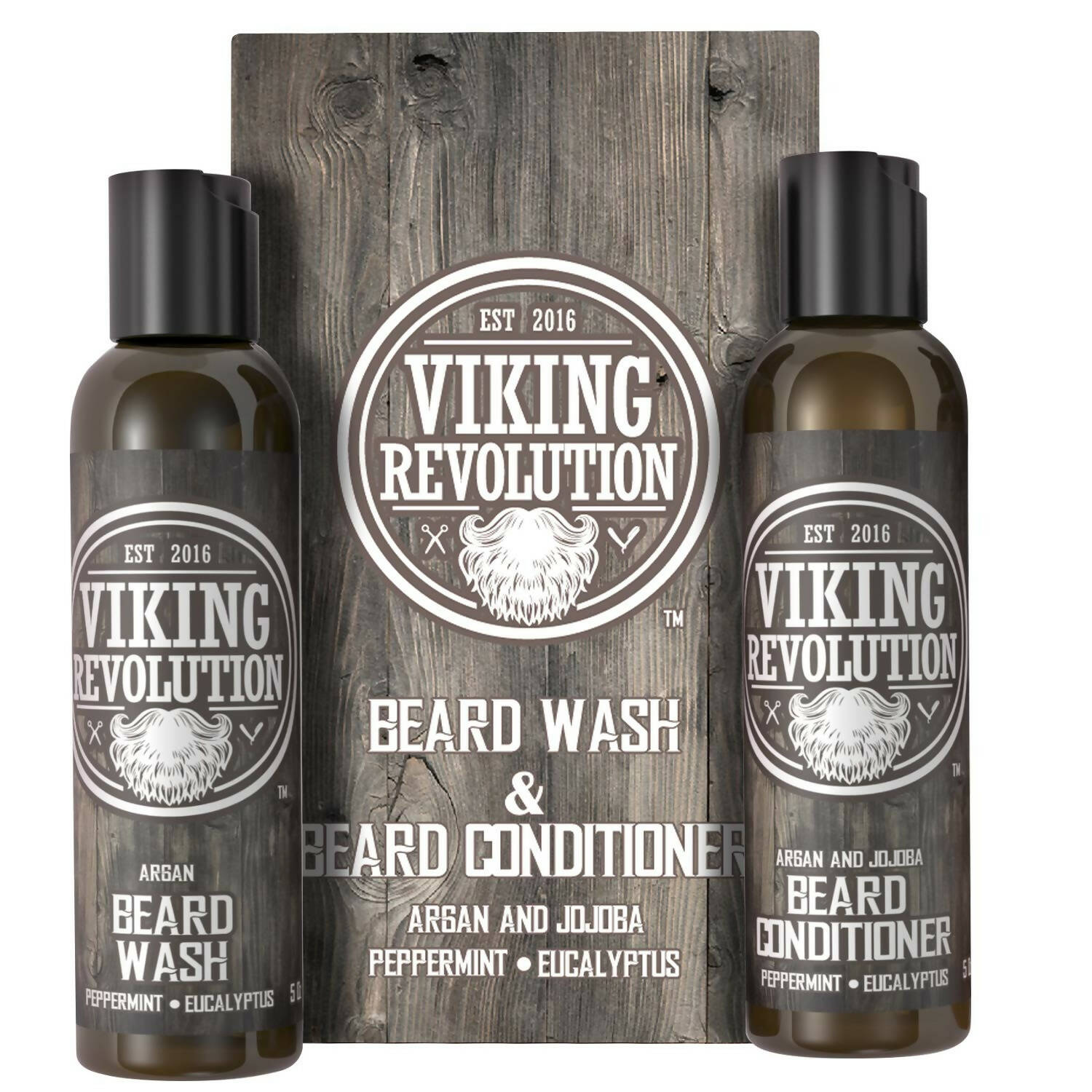 Viking Revolution Beard Wash and Beard Conditioner Combo - Distacart