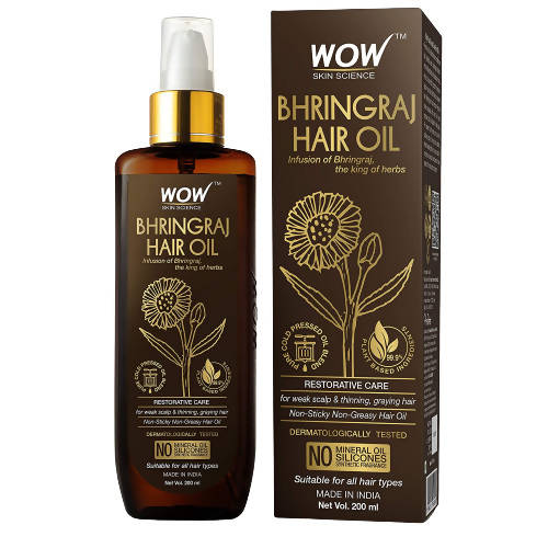 Wow Skin Science Bhringraj Hair Oil - Distacart