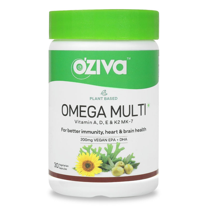 OZiva Plant Based Omega Multi for Men &amp; Women 30 Capsules