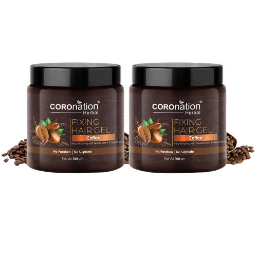 Coronation Herbal Coffee Fixing Hair Gel - Distacart