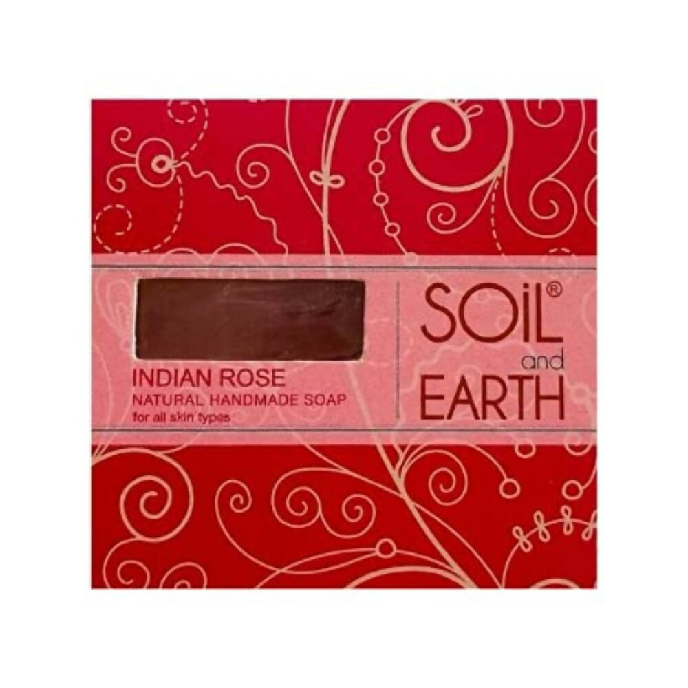Soil And Earth Indian Rose Natural Handmade Soap - Distacart