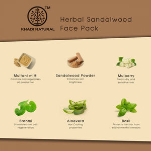 Khadi Natural Sandalwood Herbal Face Pack