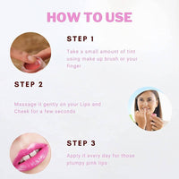 Thumbnail for Aegte Organics Pink Rose Petal Lip & Cheek Tint Balmusge