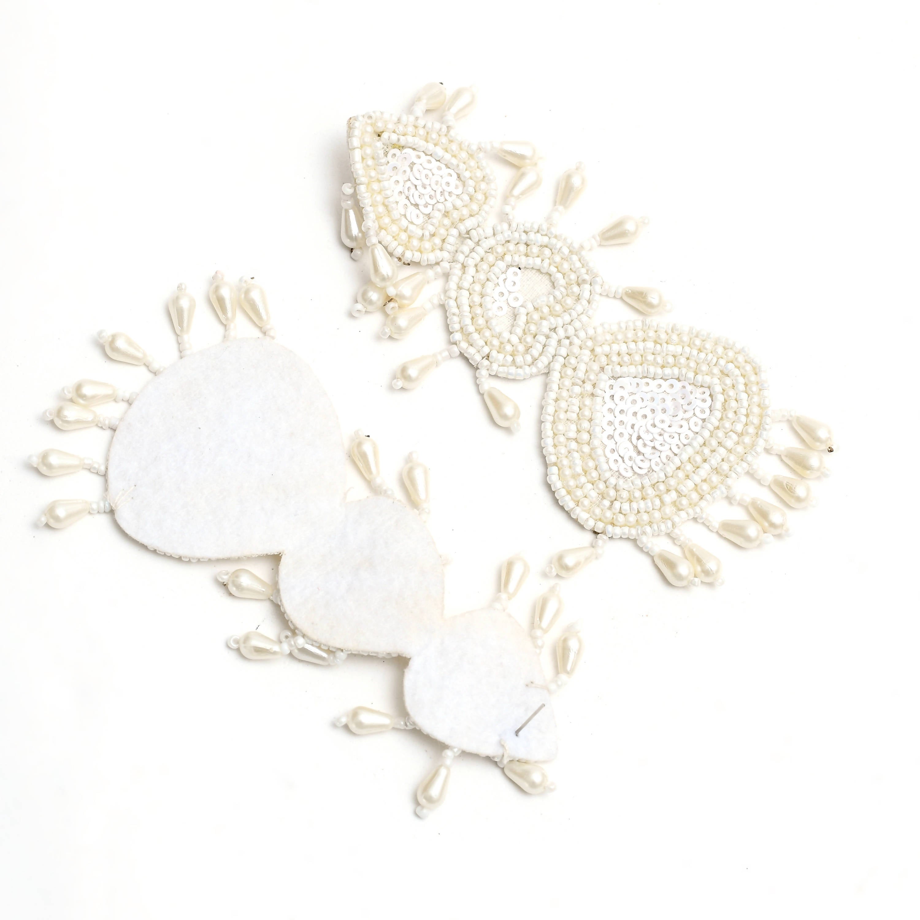 Mominos Fashion Johar Kamal Handicraft Off White Pearls Earrings - Distacart