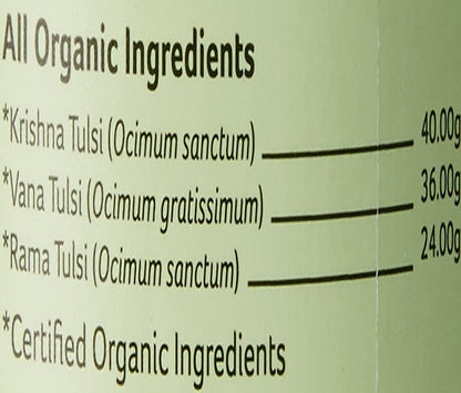 Organic India Tulsi Original All Organic Ingredients