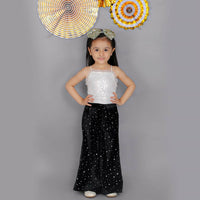 Thumbnail for Lil Drama Girls Party Top With Pants - White - Distacart