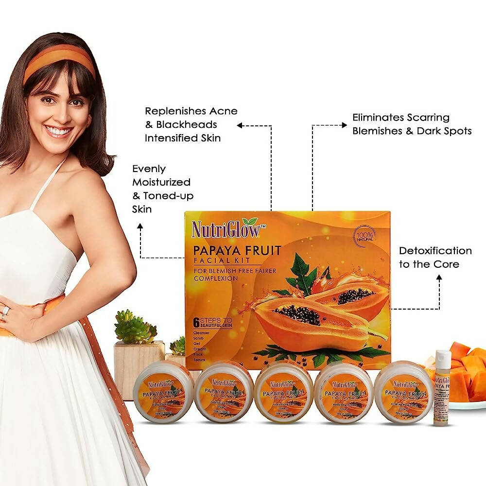 NutriGlow Papaya Fruit Facial Kit - Distacart