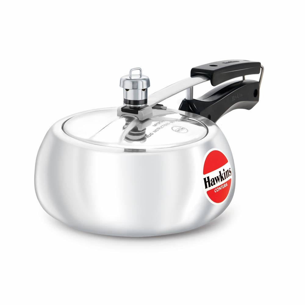 Hawkins Contura Pressure Cooker 2 Litre - Silver (HC20) - Distacart