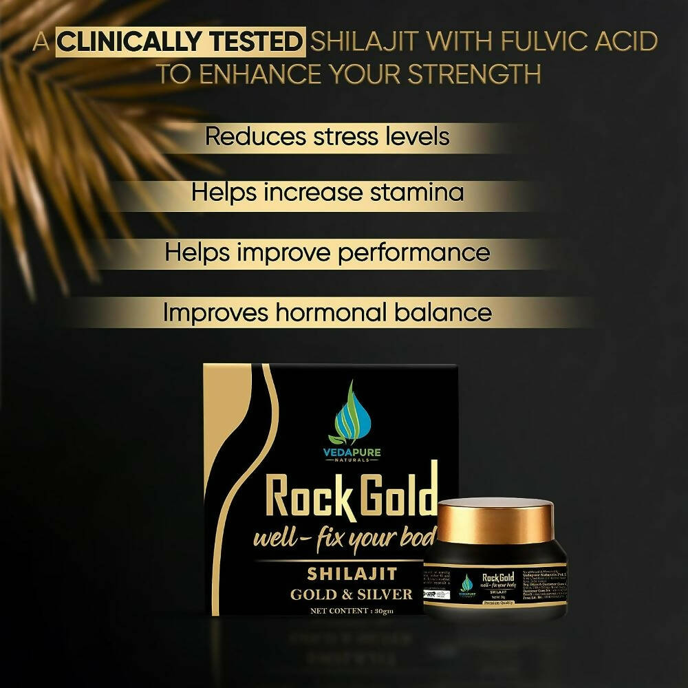 Vedapure Rockgold Well Fix Your Body Gold & Silver Sj Resin - Distacart