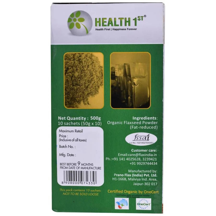 Health 1st Organic Flaxseed Meal - Distacart