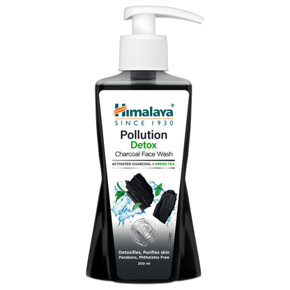 Himalaya Herbals Pollution Detox Charcoal Face Wash - Distacart