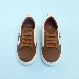 Tiny Bugs Boys Lace Up Casual Shoes - Brown - Distacart
