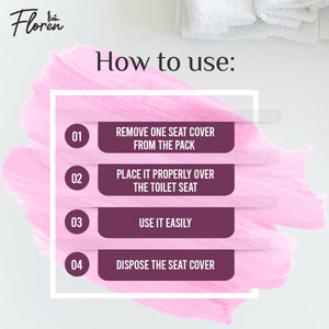 Floren Disposable Toilet Seat Covers - Distacart