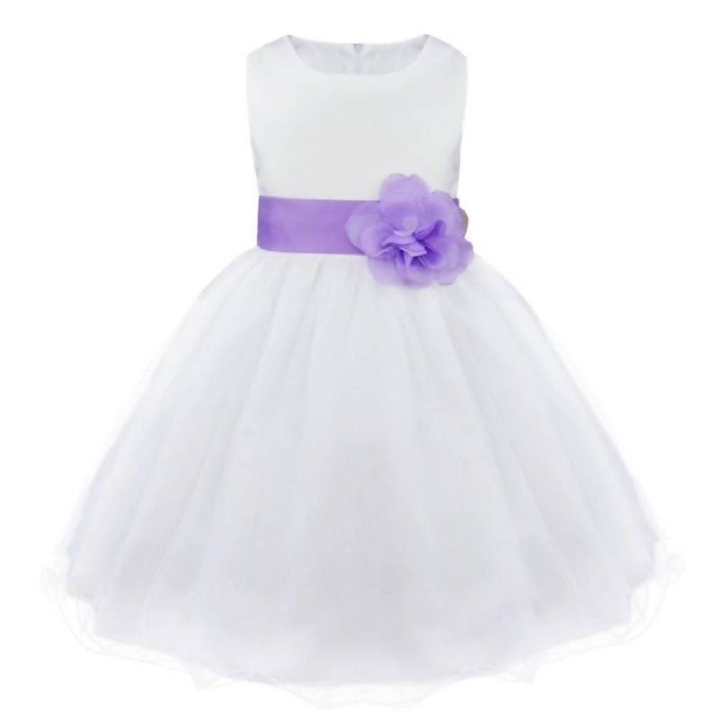 Asmaani Baby Girl&#39;s White Color Satin A-Line Maxi Full Length Dress (AS-DRESS_22052) - Distacart