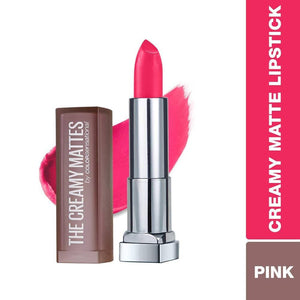 Maybelline New York Color Sensational Creamy Matte Lipstick / 630 Flaming Fuchsia - Distacart