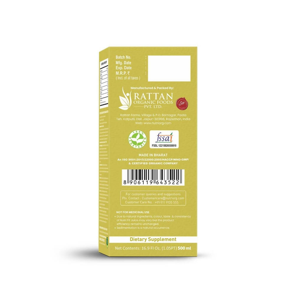 Nutriorg Nutri Fit Juice - Distacart