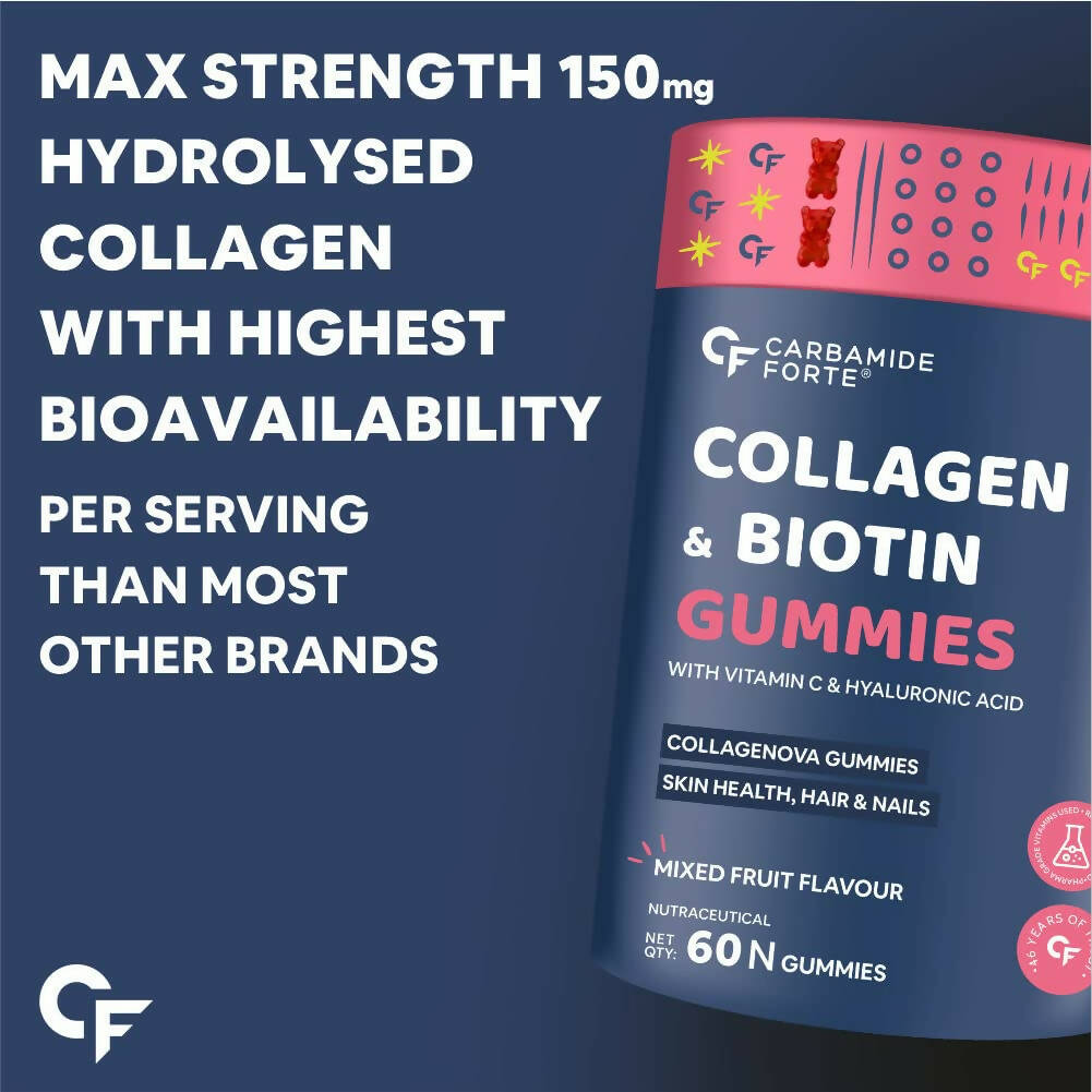 Carbamide Forte Collagen & Biotin Gummies - Distacart