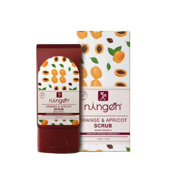 Ningen Orange and Apricot Face Scrub - Distacart