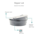 Thumbnail for Vaya Drynk Stainless Steel Water Bottle Tumbler for Office - 600ml (White) - Distacart