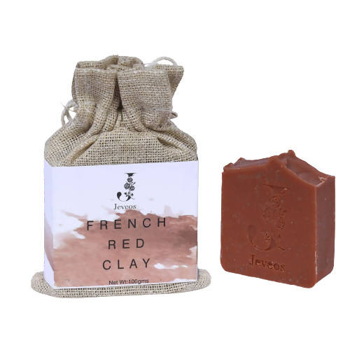 Jeveos Natural Handmade French Red Clay Soap - Distacart