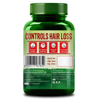 Thumbnail for Himalayan Organics Plant Based Hair-Skin Vitamin Biotin + DHT Blocker Veg Capsules - Distacart