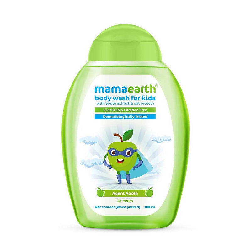 Mamaearth Agent Apple Body Wash for Kids with Apple &amp; Oat Protein