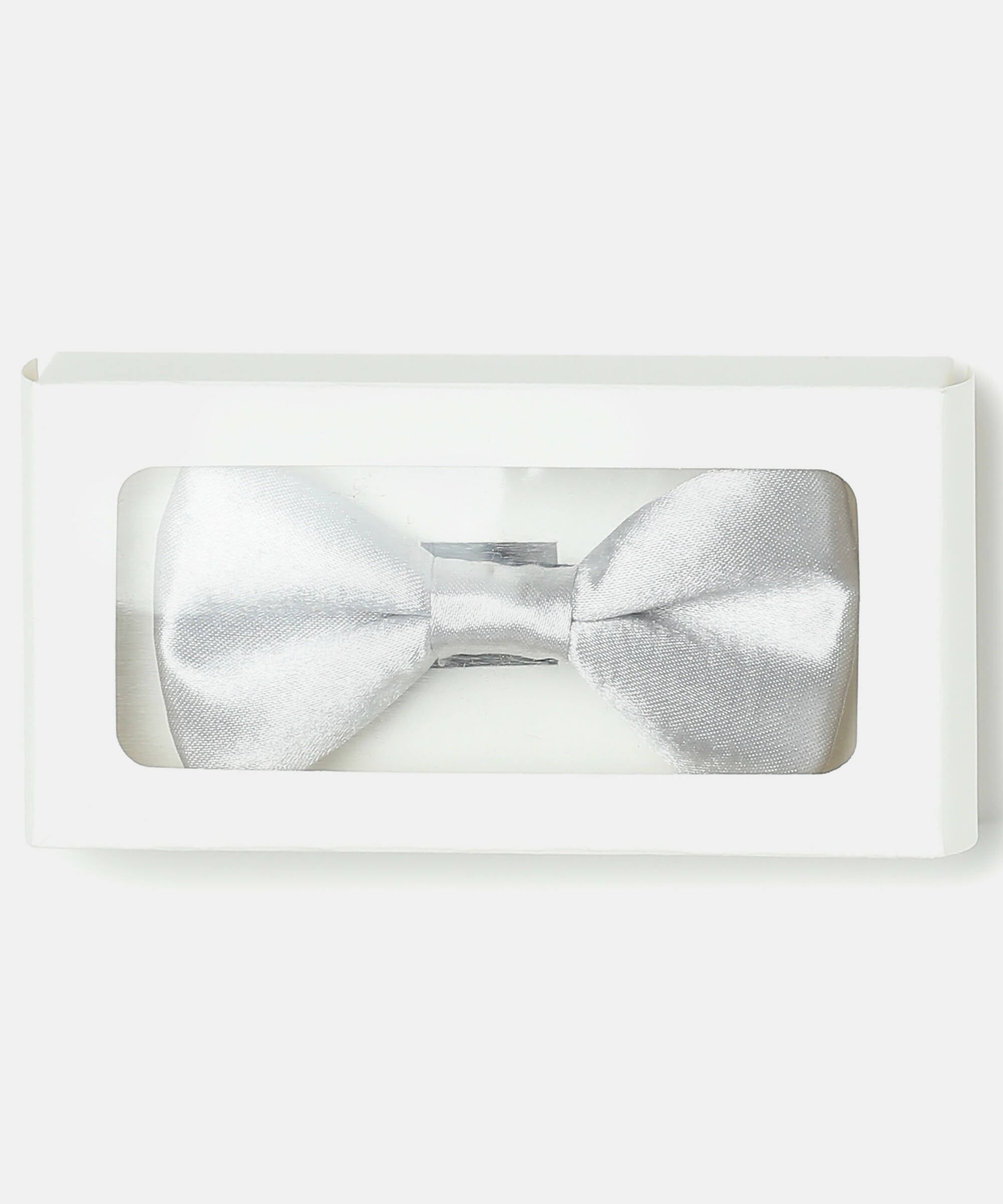 Manet Boys Solid Single Layer Bow - Silver - Distacart