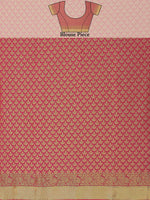 Thumbnail for Mimosa Women's Kanchipuram Art Silk Pink Saree - Distacart