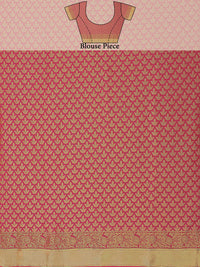 Thumbnail for Mimosa Women's Kanchipuram Art Silk Pink Saree - Distacart