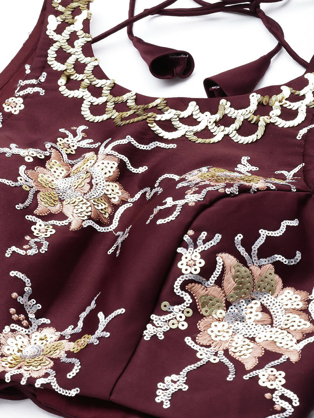 House of Panchhi Pink Net Sequins Embroideried Lehenga - Distacart