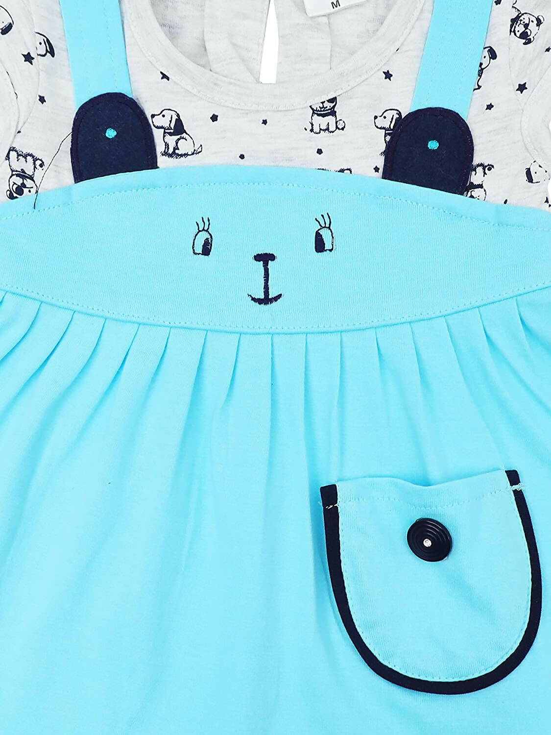 NammaBaby Baby Girl's A-Line Mini Frock Dress - Blue - Distacart