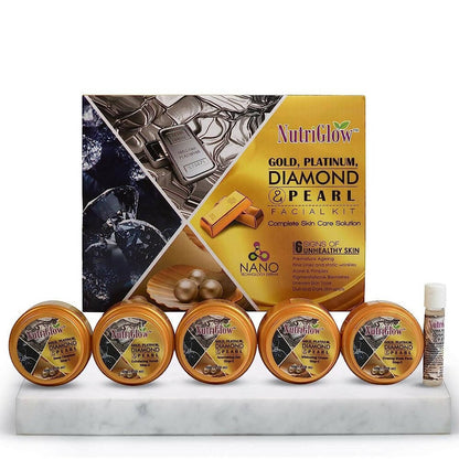 NutriGlow Platinum Diamond Gold and Pearl Facial kit - Distacart