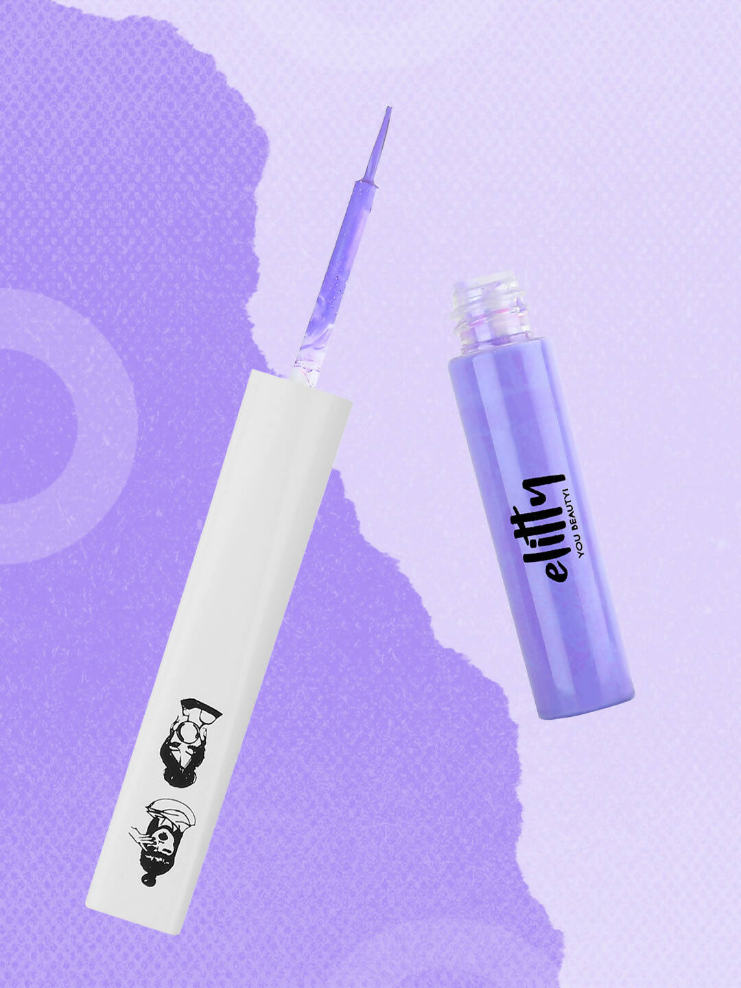 Elitty Lilac Purple Pop Color Matte Finish Liquid Eyeliner - Lilac Dreams-Purple - Distacart