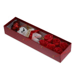 Thumbnail for Tied Ribbons Rose Flower Artificial With Teddy - Valentines Day Gift Box - Distacart