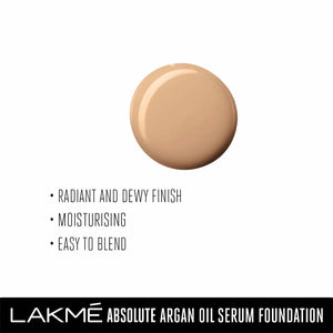 Lakme Absolute Argan Oil Serum Foundation With Spf 45 - Rose Silk - Distacart