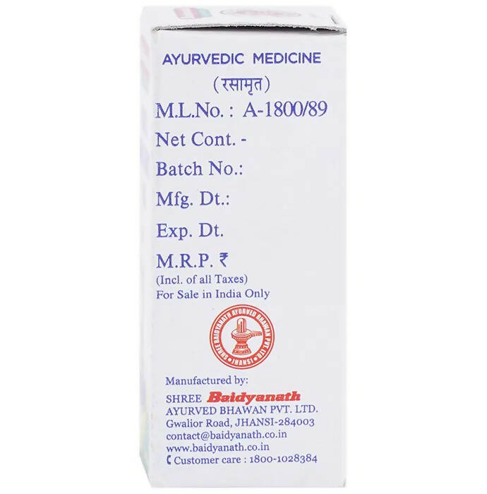 Baidyanath Jhansi Mukta Panchamrit Ras Tablets - Distacart