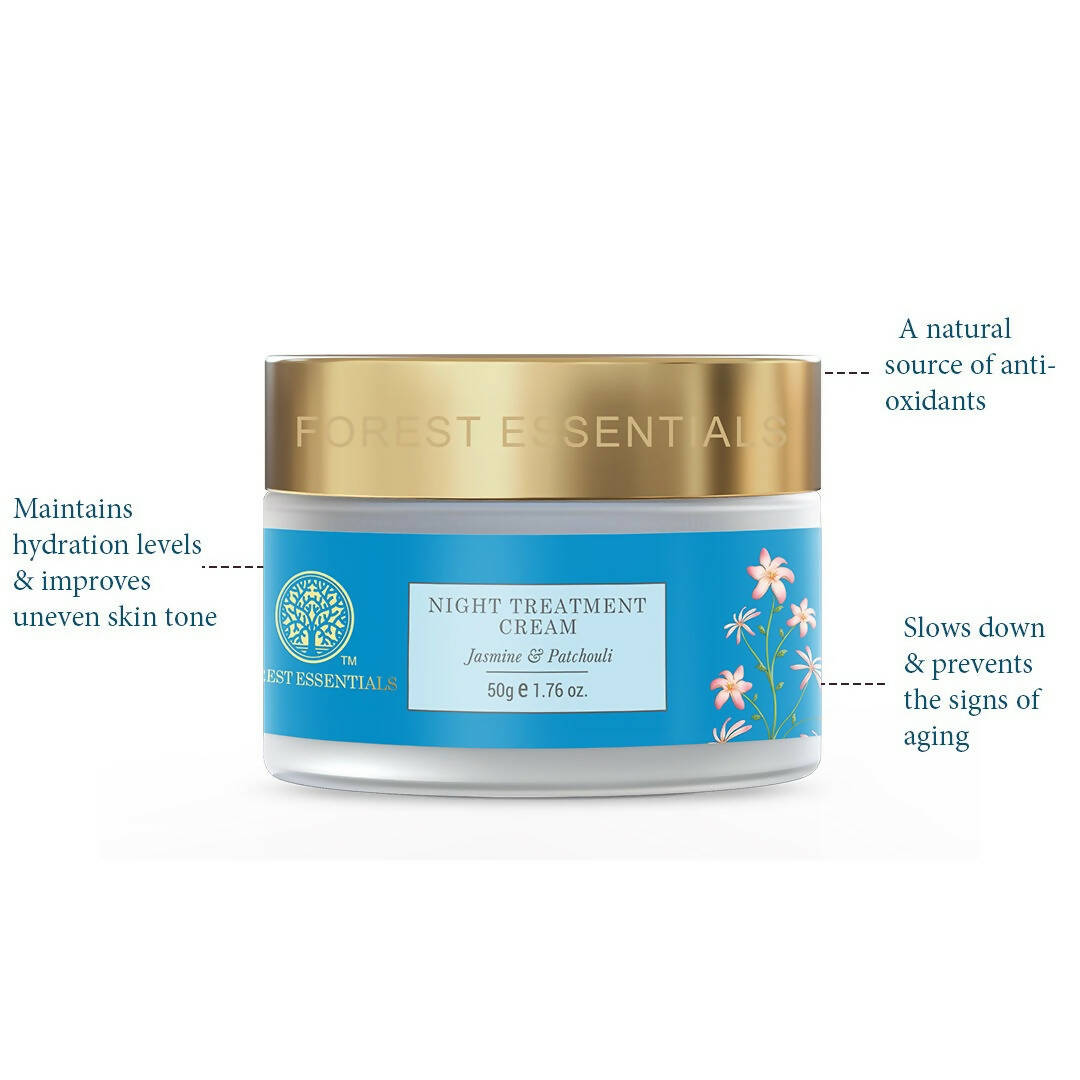 Forest Essentials Night Treatment Cream Jasmine & Patchouli - Distacart