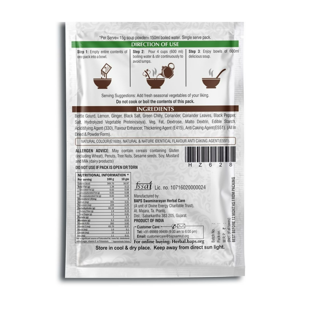 Baps Amrut Bottle Gourd Soup - Distacart