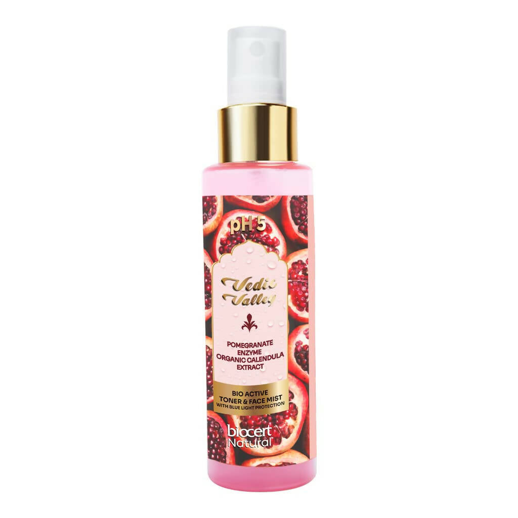 Vedic Valley Face Mist & Toner With Blue Light Filters Pomegranate - Distacart