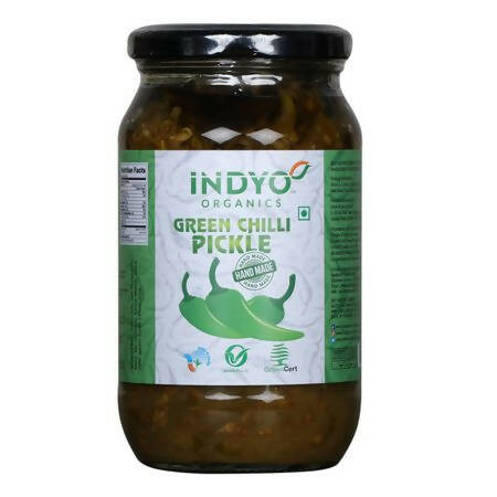 Indyo Organics Green Chilli Pickle - Distacart