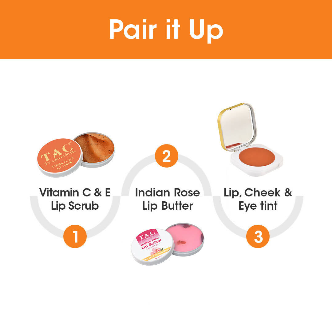 TAC - The Ayurveda Co. Satsuma Orange Lip, Cheek & Eye Tint - Distacart