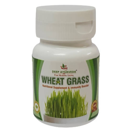 Deep Ayurveda Wheat Grass 500mg Veg Capsules - Distacart